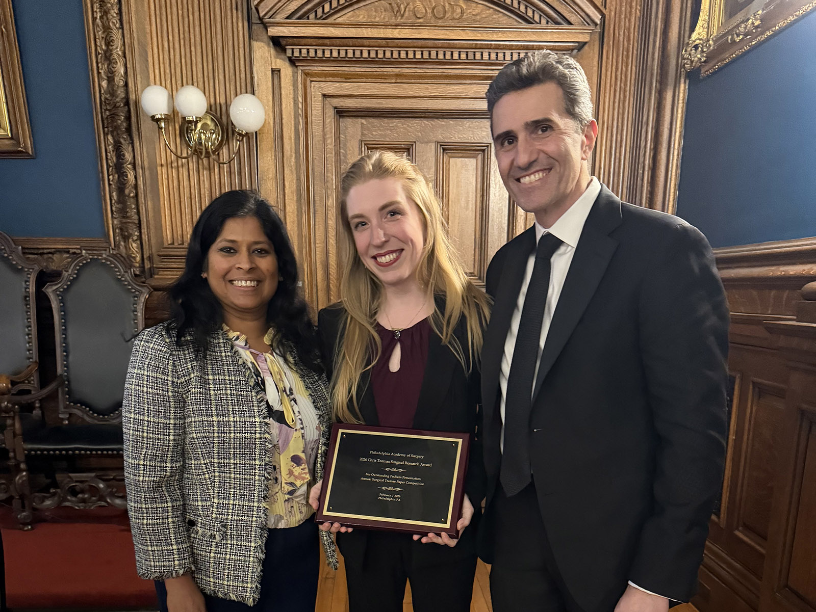 Congratulations 1st Place Winner Research Competition, Dr. Hancin 2/10/26 